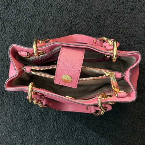 Michael Kors βCynthiaβ Saffiano Leather Satchel - Picture 7 of 16